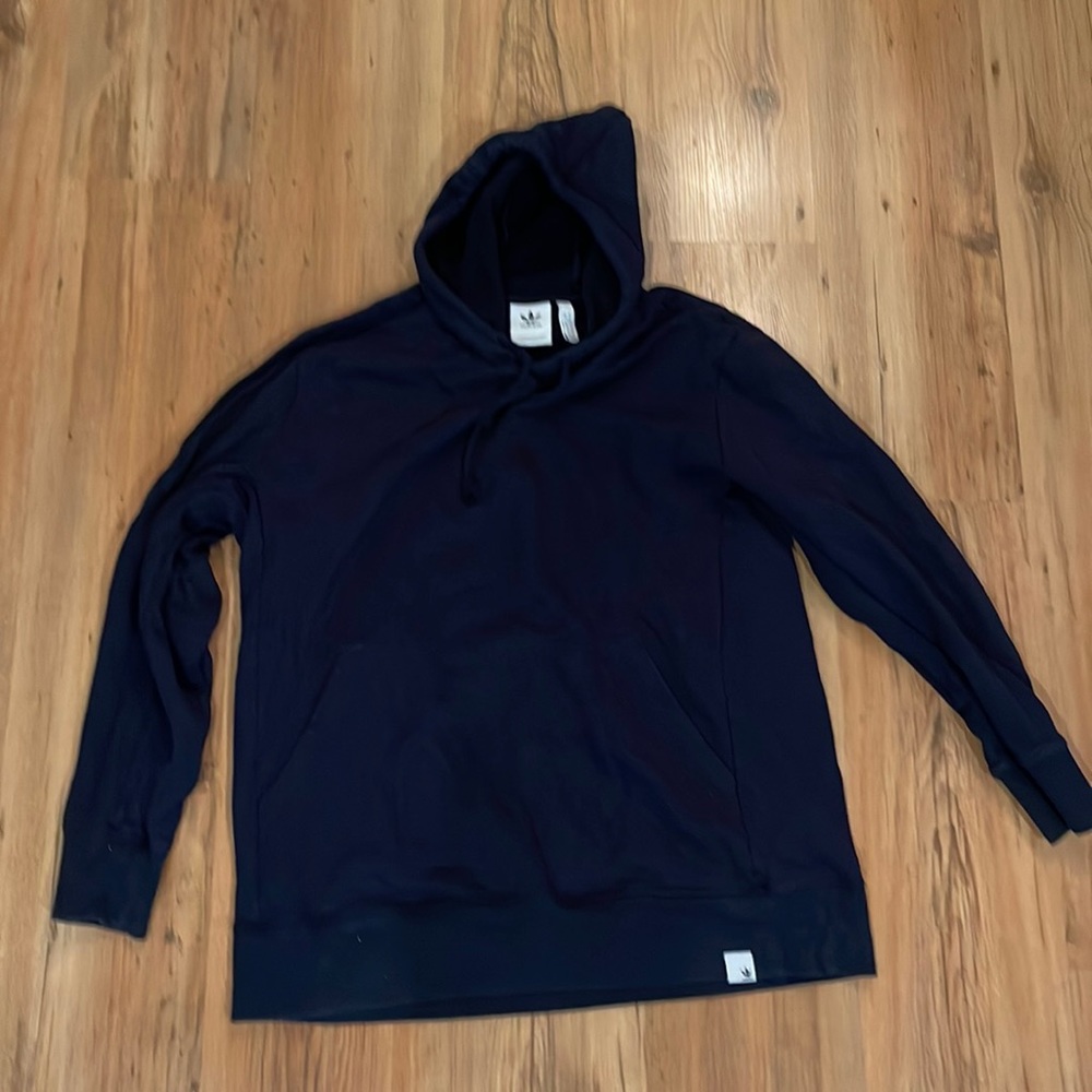 Navy blue adidas HU pullover hoodie